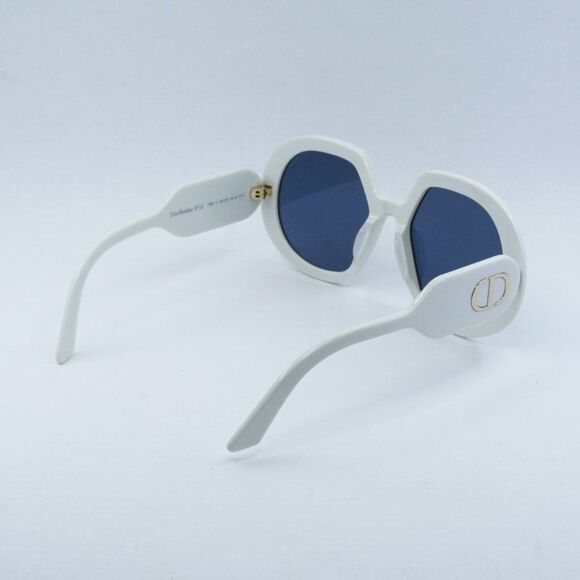NEW DIOR DIORBOBBY R1U 95B0 IVORY BLUE SUNGLASSES - Picture 13 of 14